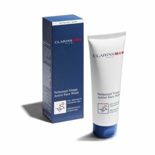 ผลิตภัณฑ์ทำความสะอาดผิวหน้า Clarins Men Active Face Wash Foaming Gel Purifying 125 ml.