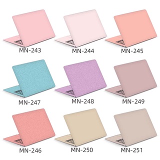 สติกเกอร์ตกแต่งคอมพิวเตอร์โน้ตบุ๊ก สีชมพูบริสุทธิ์ สําหรับ ASUS Dell Acer HP Huawei macbook 11-17 นิ้ว