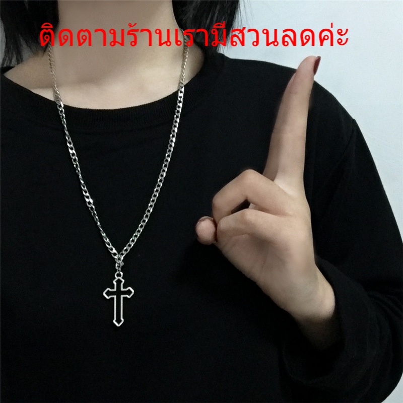 สร้อยคอสีเงินแฟชั่นY2Kสไตล์ฮิปฮอปสร้อย แฟชั่น สร้อยคอจี้รูปหัวใจ เครื่องประดับผู้หญิง เกาหลี