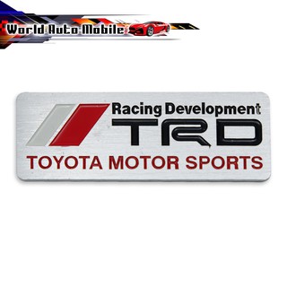 โลโก้ ติดท้าย เพลส "TRD Motor Racing" โตโยต้า โคโรลล่า อัลติส Corollar Altis, Camry, Hilux Vigo, Vios, Fortuner Toyota