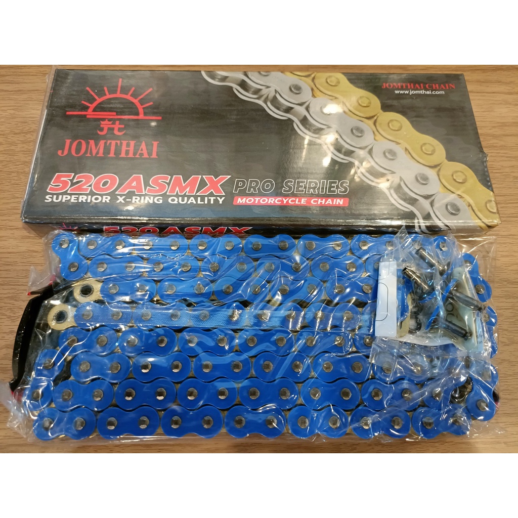 รวมโซ่ Jomthai X-ring 428 520 525  สีทอง ทองนอก ดำหมุดทอง แดง เขียว น้ำเงิน ส้ม120DL ASMX,ZSMX Jomthai แบรนด์แท้*** - รูปที่ 7