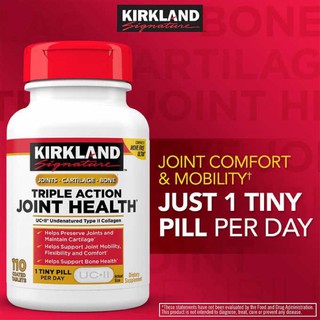 ของแท้ ของใหม่100% Kirkland Triple Action Joint Health 110 Tablets UC-2 Joints,Cartilage,Bone