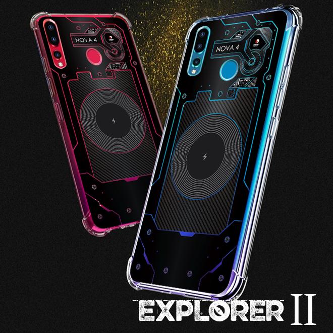 เคส สำหรับ Huawei Nova 4 [Explorer II Series] 3D Anti-Shock Protection TPU Case