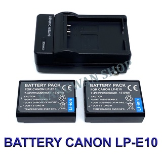 ราคาLP-E10 \\ LPE10 Battery and Charger For Canon T3,T5,T6,T7,T100,1100D,1200D,1300D,1500D,2000D,3000D,4000D,Kiss X70,X80,X90