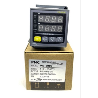 PG-5000 หน้า48×48 TEMPERATURE CONTROLLER INPUT K 0-1300 C  OUTPUT RELAY/SSR. SUPPLY 220VAC,50/60Hz มือ1พร้อมส่ง