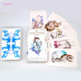 Super 78 Cards Deck The Linestrider Tarot เกมการ์ดอังกฤษสําหรับเล่นเกมส์