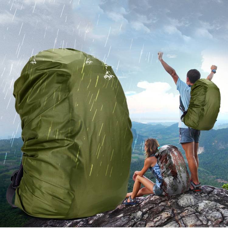 ผ้าคลุมกระเป๋าเป้สะพายหลัง กันน้ํา กันฝุ่น ขนาด 35 45 55 70 80 ลิตร เหมาะกับการเดินทาง เดินป่า ตั้งแคมป์กลางแจ้ง