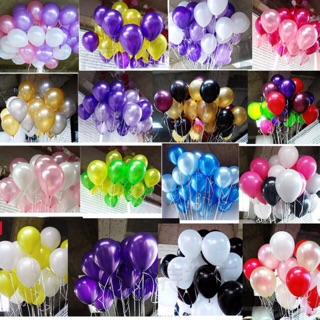 พร้อมส่ง!! ลูกโป่งมุก 12 นิ้ว แพค100 ใบ199บ.