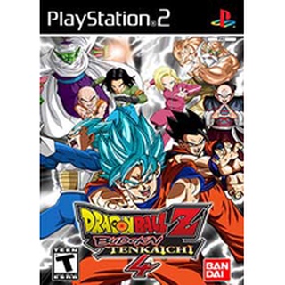 แผ่นเกมส์ps2 Dragonball Z Budokai Tenkaichi 4 Beta X-2 Ps2 แผ่นไรท์ เกมps2 แนวต่อสู้ เล่นได้2คน dragon ball4 ps2