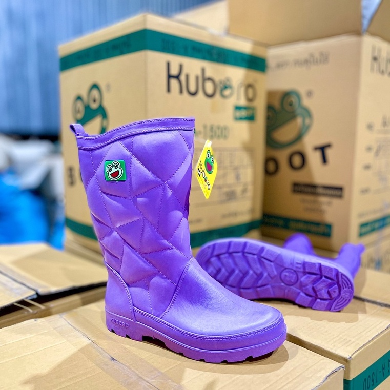 Kuboro [รองเท้าบูทกบ 12 นิ้ว A-1000 Rubber Rain Boots บู้ตยางทำนา บู้ทตลาดสด A1000 บู๊ตกบ A-1500