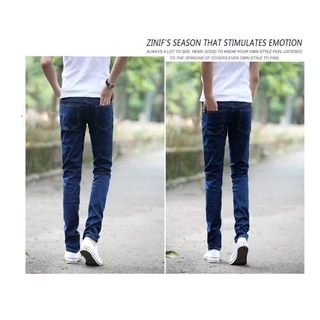 กางเกงยีนส์ขายาวชาย แฟชั่นผู้ชาย ใส่สบาย jeans 2 สี