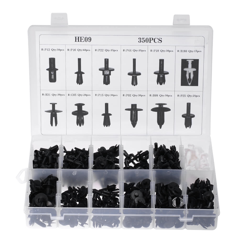 Plastic Car Push Pin Rivet Trim Retainer Fastener Clips Assortments Kit ...