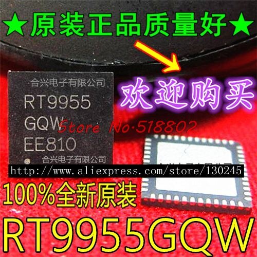 ชิ้นส่วนอิเล็กทรอนิกส์ Rt9955Gqw Rt9955 Qfn-48 1 ชิ้น