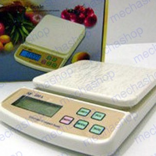 เครื่องชั่งดิจิตอล ชั่งน้ำหนัก อาหาร หรือ งานอื่นๆ  Digital balance scale 5/7/10kg ความละเอียด 1g SF-400A