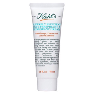 Kiehls Superbly (ผลิต 2022) Efficient Anti-Perspirant &amp; Deodorant Cream 75ml (ฉลากไทย) ของแท้