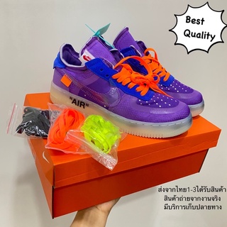 รองเท้าผ้าใบ Nike X Off White สีม่วงแซ่บสด🔥🔥41–45พร้อมส่ง