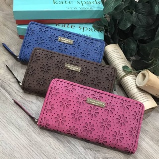 🌈 พร้อมส่งความสวย! NEW ARRIVAL! KATE SPADE NEW YORK WOMENS ZIPS WALLET 🍭