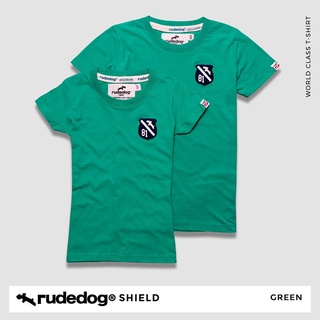 rudedog T-shirt เสื้อยืด รุ่น SHIELD (ผู้ชาย) คอกลม แฟชั่น ลายสกรีน ผ้าฝ้าย cotton ฟอกนุ่ม ไซส์ S M L XL