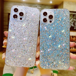 เคสโทรศัพท์มือถือซิลิโคน TPU แบบนิ่ม ลายกลิตเตอร์ แวววาว สําหรับ IPhone 14 ProMax 14 Pro 14 Plus