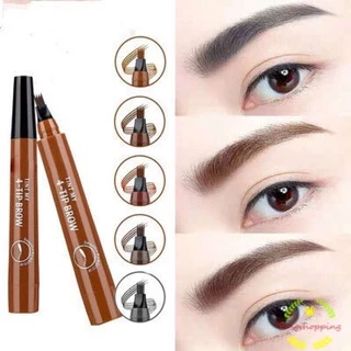 kingshopping BROW A103(ร้านไทย)ดินสอเขียนคิ้ว 4มิติ หัวเป็นแฉก เส้นเรียงเป็นธรรมชาติ (เครื่องสําอาง ที่ปัดคิ้ว)