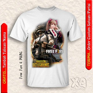 เสื้อยืด พิมพ์ลายเกม Free Fire 3 มิติ PUBG คุณภาพดี