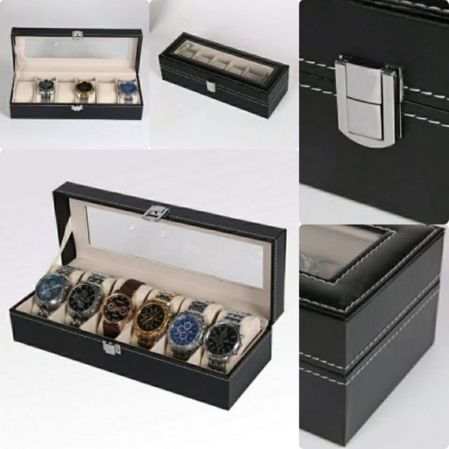 Ⓜกล่องใส่นาฬิกา 6 ช่อง We Smith