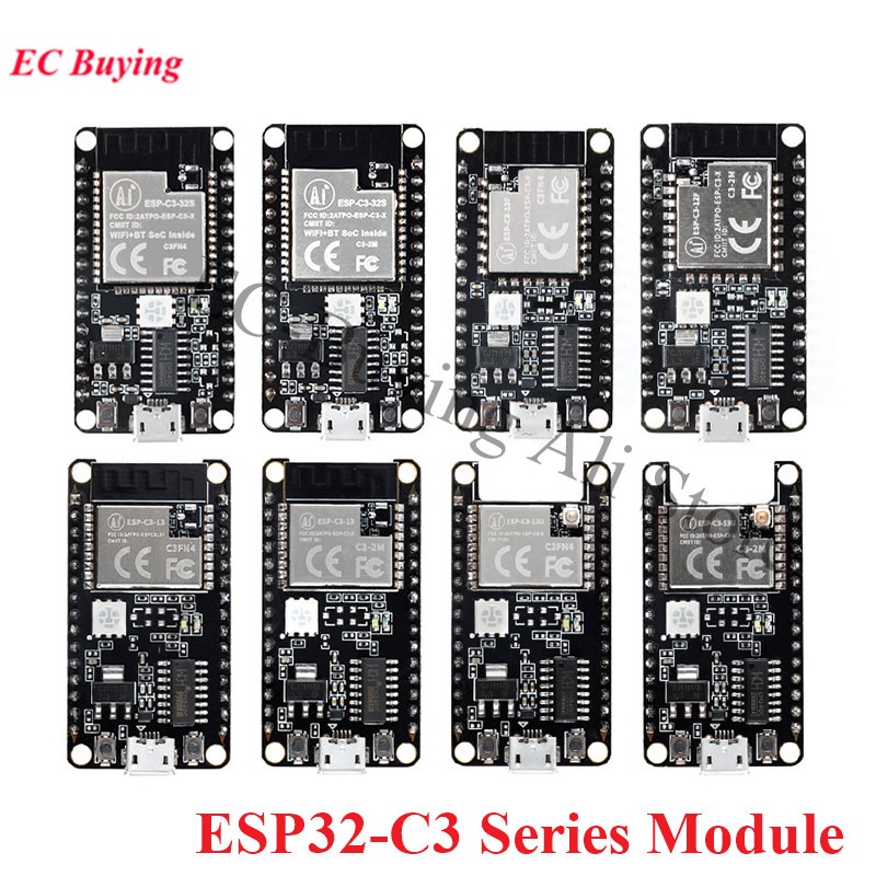 Esp32-C3 Esp-C3 C3S 12F 13 13U 01M 32S มินิ Wifi + บลู 5.0 Esp32 โมดูล Esp-C3-13 Esp-C3-01M Esp32-C3