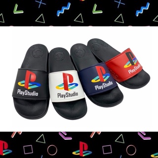 พร้อมส่ง❤️‍🔥รองเท้าแตะแบบสวม PlayStation 40-44 พื้นนิ่ม ใส่สบาย รองเท้าแตะผู้ชาย