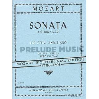 (Cello and Piano) Mozart, W A: Sonata Gmaj Vc Pft (IMC3320)