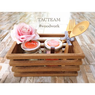 ใส่โค้ด SOME9 ลดอีก | ตะกร้าซอส (L) Mini-Furniture ไม้เนื้อแข็ง ผลิตและจัดจำหน่ายโดย... TACTEAM #woodwork