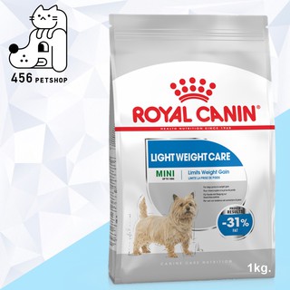 [Ex.02/2024 ] Royal Canin 1kg. Mini Light Weight Care  อาหารสุนัข สูตรควบคุมน้ำหนักตัว สุนัขโตพันธุ์เล็ก