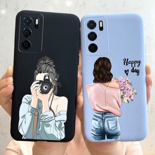 เคสโทรศัพท์ซิลิโคนนิ่มพิมพ์ลายหัวใจสําหรับ Oppoa16K /A16 Cph2269 Oppoa16 A 16 K A16 S