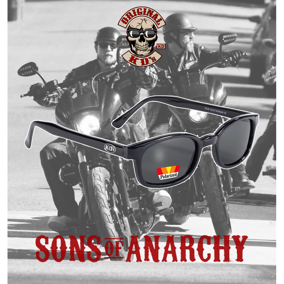 แว่นตากันแดดรุ่น X - KD's - Polarized Grey 1019 (Sons Of Anarchy)