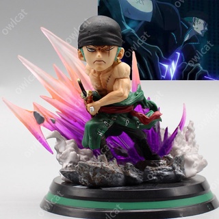 โมเดลวันพีช Zoro (One Sword Death-Lions Song Ver.) One Piece GK Figure 10cm Haki Straw Hat Pirates โรโรโนอา โซโล บรรจุอยู่ในกล่องพีวีซี วันพีซ โมเดล ฟิกเ ฟิกเกอร์ Roronoa Zoro (Ittoryu Iai: Shi Shishi Sonson Ver.) OnePiece Battle Version Wano