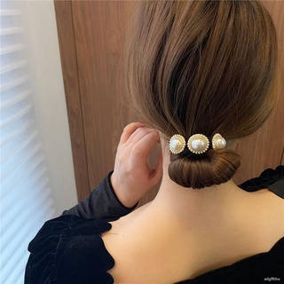 ✉(A-203) ที่เก็บผมให้เรียบร้อย พร้อมส่งจากไทย แบบไม่ต้องมัด สวยไฮโซสุดๆ ยางรัดผม ยางมัดผม