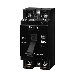 อุปกรณ์ไฟฟ้า เบรกเกอร์ลอย PHILIPS 40A 2P ติดตั้งง่ายและปลอดภัยมากกว่า