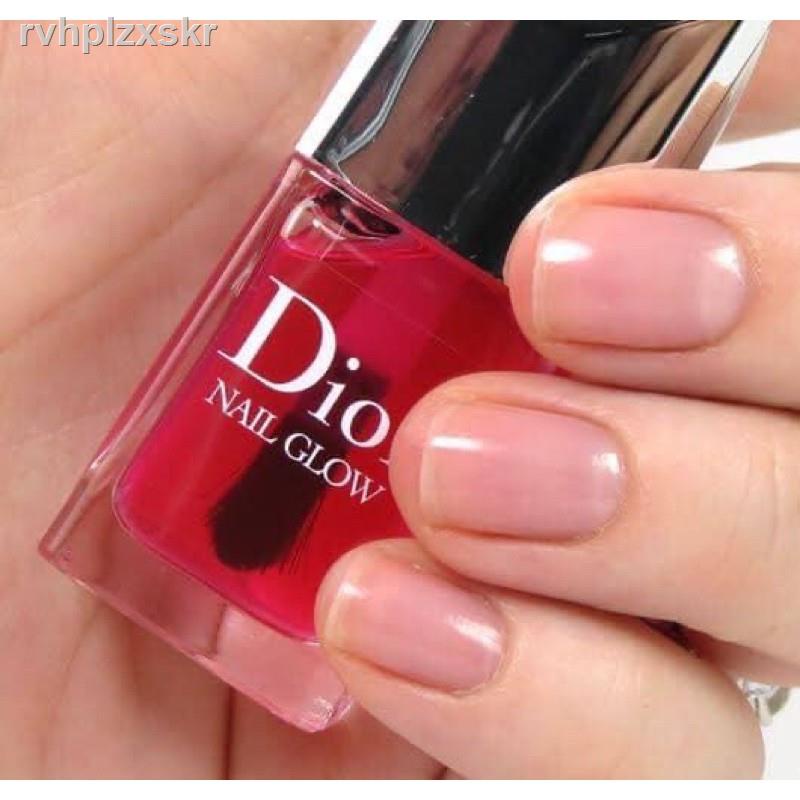 □แท้💯 ยาทาเล็บ Dior nail glow whitening nail care 10 ml เคลือบเล็บให้ดูสุขภาพดี