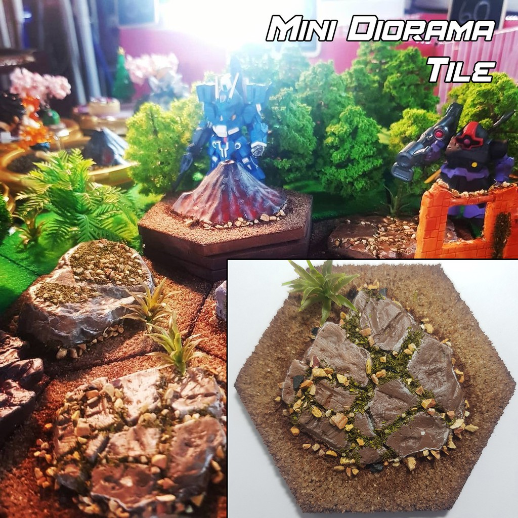 mini diorama #tile ### action base gundam zoid lbx