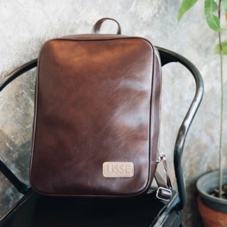 Philos Matters - LISSE Leather Backpack สีน้ำตาล