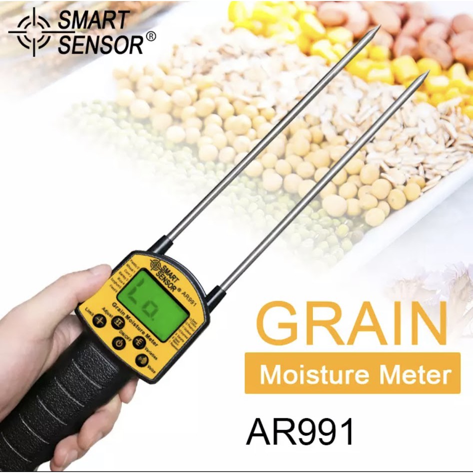 พร้อมส่ง SMART SENSOR AR991 Digital Grain Moisture Meterสำหรับข้าวโพดข้าวสาลีข้าวถั่วถั่วลิสงเม็ดการ
