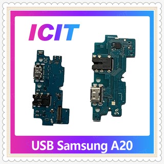 USB Samsung A20/A205 อะไหล่สายแพรตูดชาร์จ แพรก้นชาร์จ Charging Connector Port Flex Cable（ได้1ชิ้นค่ะ) ICIT-Display