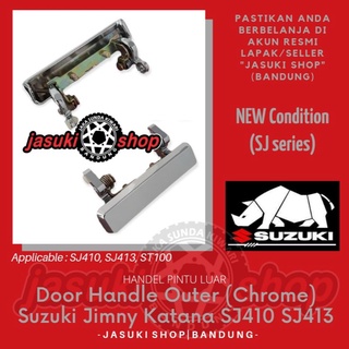 มือจับประตูโครเมี่ยม สีดํา สําหรับ Suzuki Jimny Katana Sierra Caribian Samurai SJ410 SJ413 ST100 Carry 1.0