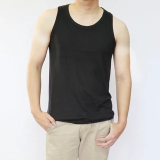 เสื้อกล้ามผู้ชาย เสื้อกล้าม เข้ารูป ผ้าฝ้าย 100% tank top ผลิตและจัดส่งจากไทย