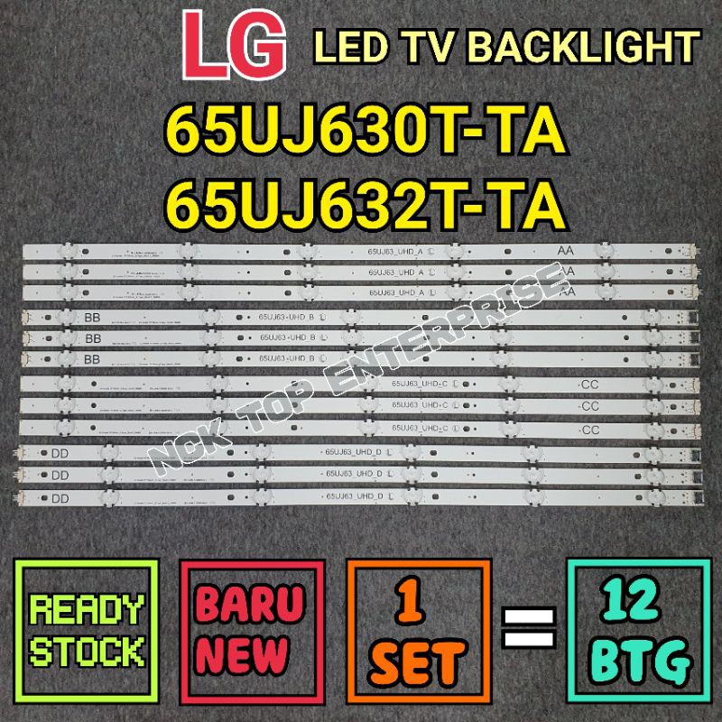 LED LG 65UJ630T-TA 65UJ632T-TA TV BACKLIGHT BARU ใหม่ 65UJ630T 65UJ632T 65UJ630 / 65UJ632 pxc3 /