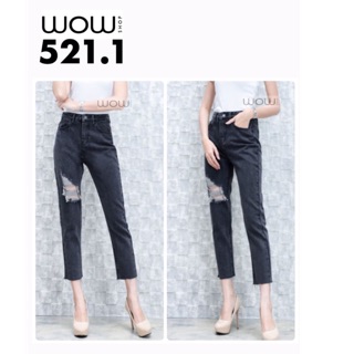 ยีนส์ขา5 ส่วน ยาวถึงน่อง งานเกาหลีเข้าใหม่ พร้อมส่งจ้าา
