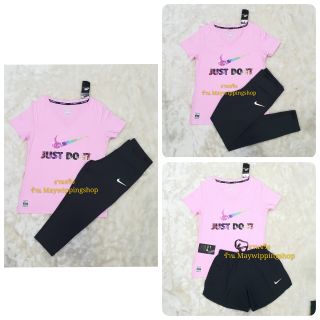 ชุดออกกำลังกาย เสื้อกีฬา + กางเกง