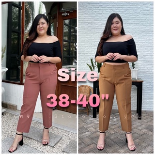 กางเกงทรงบอย ไซส์ใหญ่ Big Size เอว 38-40”