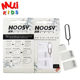 muikids  ชุดแปลงนาโนซิมการ์ด Nano Sim Adapter เข็มจิ้มถาดซิม ถาดซิม นาโนซิม ซิมการ์ด แปลงซิม