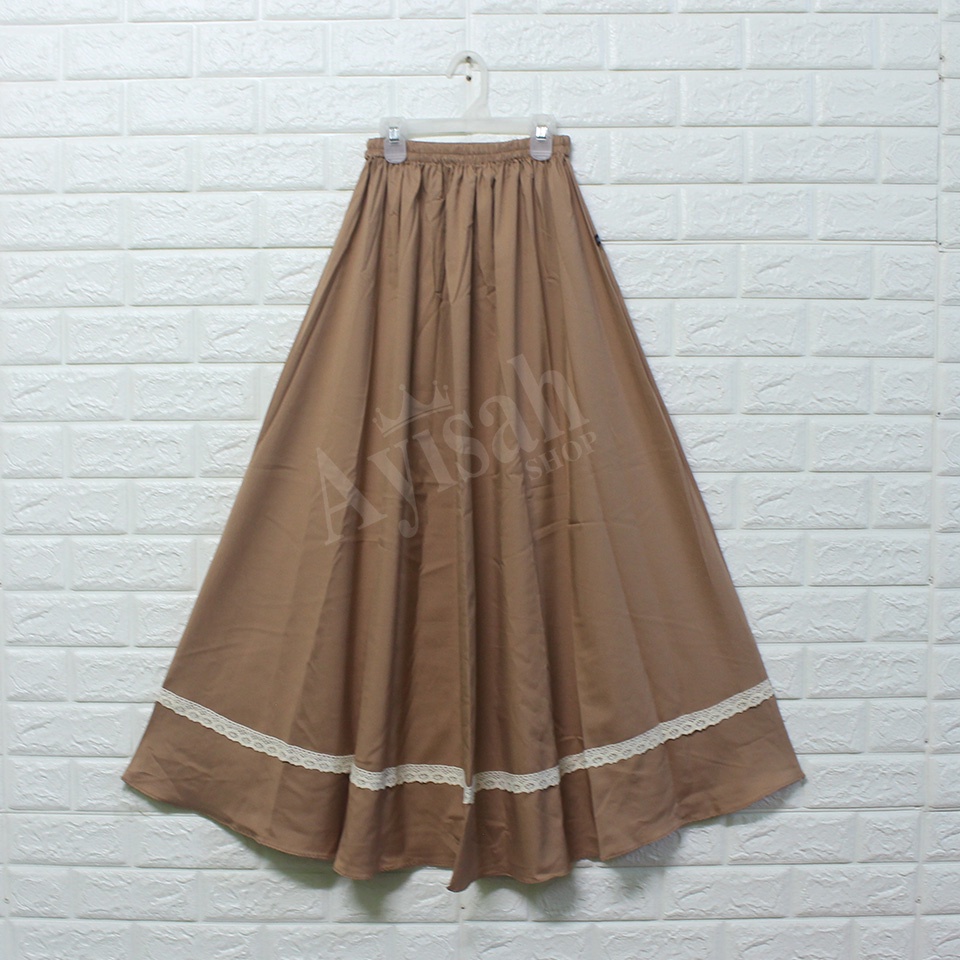 229 บาท SKirt woman Maxi กระโปรงผญ กระโปรงยาว รุ่นทรงบาน ใส่แล้วดูพริ้ว แต่งลูกไม้วินเทจที่ชายกระโปรง ใส่เอวยางยืด รุ่น SK-A10 Women Clothes
