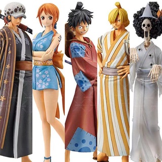 Figure [รุ่นคุณภาพสูง] One Piece  อะนิเมะรุ่น Solo Luffy Hawkeye One Piece การ์ตูนรูปแบบรูปปั้น/สะสมของขวัญวันเกิด